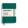 Zápisník LEUCHTTURM1917 Medium (A5) Pacific Green, 251 p., štvorcový