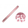 VYSTREĽOVACIE KONFETY - Srdcia Rosy Gold 60cm