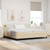 zahrada-XL Posteľ boxspring s matracom s matracmi Krémová 200 x 200 cm 3341193