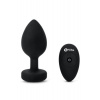 b-Vibe Vibrating Jewel Plug XXL Black