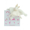Doudou Darčeková sada - plyšový zaspávač jednorožec 22 cm