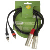 ADAM HALL K3 TMC 0100 (Prepojovací kábel 2x RCA Male – 2x XLR Male)