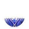 Bohemia Crystal Ručne brúsená misa Sasanka Modrá 280mm