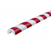Ochrana rohov Knuffi®, typ A, samolepiaca, dĺžka 1 m, Ø 40 mm, červeno-biela