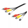 PremiumCord Kabel 3x CINCH-3x CINCH M/M 5m (kjackcmm3-5)