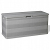 vidaXL Záhradný úložný box sivý 117x45x56 cm
