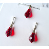 MSPERK Crystals strieborný set Drop kvapky Farba: Light Siam Ag 925/1000 - 2 g