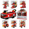 Konštrukčné kocky FIRERESCUE hasičské auto Fun4kids sada 6 modelov