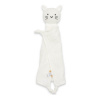 NEW BABY Mušelínový usínáčik Cat white 30x30 ružová