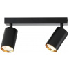 IMMAX NEO PUNTO-2 SMART bodové svietidlo čierne zlaté zdroj GU10 4,8 W, RGB + CCT, Zigbee 3.0, TUYA