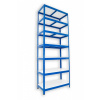 Kovový regál Biedrax 50 x 60 x 210 cm, modrý - 7 políc biele lamino 12mm
