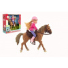 Teddies Kůň + panenka žokejka plast 20cm v krabici