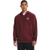 UNDER ARMOUR Mikina Essential Fleece FZ Hood - červená (1373881-690) Veľkosť: L/Regular