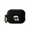 Puzdro s klapkou Karl Lagerfeld pre Apple Airpods Pro 2 gen čierne