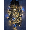 HIBRIGHT PROFI LED svetelný záves - GIRLANDA s trblietavým FLASH efektom, 6,5m, 200xLED, IP44, teplá biela + studená biela