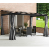 Hliníková pergola Sojag St. Barth 10x14, šedá farba 296x424x240 cm Sojag