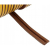 SAMOLEPIACE UTESŇOVACIE TESNENIE NA DVERE OKIEN 9x5,5 mm 1M BRONZ