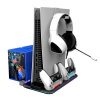 Canyon CS-51, multifiukčný stojan pre PS5 Slim, s chladením, nabíjanie 2 x gamepad, čierny CND-CSPS5B-1