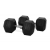 TRINFIT Jednoruční činka pogumovaná HEXA 47,5 kg