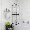zahrada-XL Skladací sprchový kút ESG 80x140 cm čierny 150818