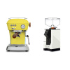 Ascaso Dream PID, Sun Yellow + Eureka Mignon Perfetto, BL white