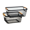 Drôtené kovové košíky v súprave 2 ks 33x21x14 cm – Casa Selección