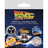 Pyramid International Odznaky Návrat do budúcnosti 5-Pack DeLorean