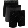Under Armour Perf Cotton Nov 6in 3 Pack - Black/Grey L