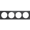 Fibaro Walli Quadruple Cover Plate Anthracite FG-Wx-PP-0009-8