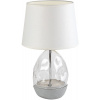 Rabalux Apolonia stolová lampa 1x40 W biela-priehľadná 74227