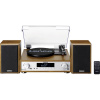 Lenco MC-160WD - HiFi Stereoanlage mit Plattenspieler, DAB+/FM-Radio und Bluetooth gramofón drevo; MC-160WD