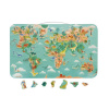 Magnetická hračka mapa dinosaury sveta dino 50 ks magnetiek