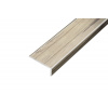 GREEN LINE schodovka 25x10 mm, hliník - dub antik, samolepiaca, 2,7 m