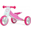 Milly Mally Detské multifunkčné odrážadlo bicykel 2v1 Milly Mally JAKE Hearts