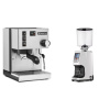 Rancilio Silvia E + Eureka Atom Specialty 75, white