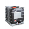 IBC kontajner Recobulk, UV ochrana, lyžiny, 1000 litrov, otvor DN 225, vypúšťací otvor DN 50