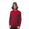 pánsky sveter HORSEFEATHERS SPIN SWEATER (ruby) S