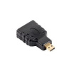 Lanberg adapter HDMI-A(F)->micro HDMI-D(M) AD-0015-BK