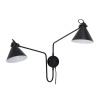 Bloomingville Kovová nástenná lampa FELICITY čierna