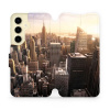 Flipové pouzdro Mobiwear - Samsung Galaxy S24 - M138P New York (Knížkové flip pouzdro, obal, kryt na mobil Samsung Galaxy S24 - M138P New York, materiál Umělá kůže + TPU - ochrana 360°, stojánek, sili