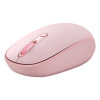 Myš BASEUS Bluetooth / USB-A bezdrôtový prijímač - 1x AA batéria - tiché tlačidlá - ružová
