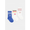 Detské ponožky adidas Originals 3-pak modrá farba, JW0331 16/18
