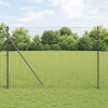 vidaXL Plotové stĺpy 52 ks Sivé Ø32 mm 210 cm Galvanizovaná oceľ 3350144