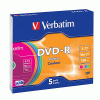 VERBATIM DVD-R Colour 16x/4.7GB cena za balení 5 ks