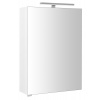 Sapho RIWA galérka s LED osvetlením, 50x70x17cm, biela lesk RIW050-0030