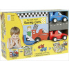 My Little Book about Racing Cars (Book, Wooden Toy & 16-piece Puzzle) - neuveden