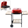BBQ Meeting AMERICKÝ GRIL NA DREVENÉ UHLIE S BOČNÝMI POLIČKAMI A KOLIESKAMI 97,5 x 49 x 82,5 CM *0155