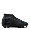 Nike Mercurial Superfly 10 Junior Firm Ground Football Boots Black/Green 2 (34)
