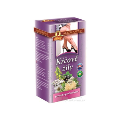 AGROKARPATY KŔČOVÉ ŽILY bylinný čaj, čistý prírodný produkt, 20x2 g (40 g)