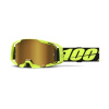 Okuliare 100% ARmatic Goggle Neon Yellow - Mirror True Gold Lens
